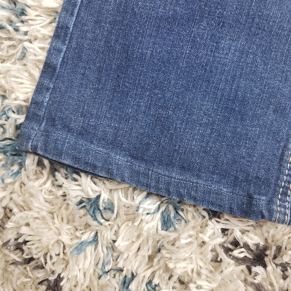 Silver Jeans Suki Slim Boot Bootcut Flare Mid Rise Western Stretchy Dark Short - Picture 12 of 13